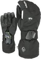 level snowboard gloves guards removable logo