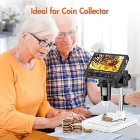 img 1 attached to 🔍 High-Resolution Coin Microscope: Elikliv 4.3" LCD Digital Microscope 1000x, USB Coin Microscope for Error Coins with Illumination, Ideal for Kids and Adults, PC Viewing, Compatible with Windows
