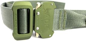 img 3 attached to 🎖️ Fusion Tactical Military Police Riggers Belt: Foliage Green, Large (38-43") - Strong and Wide RB-A-1331-21