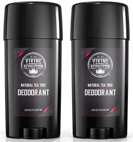 img 4 attached to Aluminum Free Natural Deodorant for Men - 2-Pack Tea Tree Deodorant for Odor Protection and Freshness