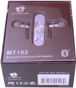 img 1 attached to 🎧 Enhance Your Music Experience with Life n Soul MT102 Bluetooth Earphones and Adapter, Silver