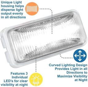 img 2 attached to Lumitronics RV Mini Thin Line 37 Series Sealed LED Marker/Clearance Light (Clear)