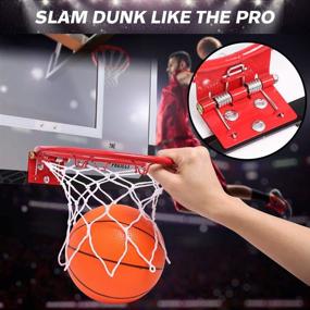 img 2 attached to 🏀 Family Games Indoor Mini Basketball Hoop Set for Kids and Adults - 24 X 16 Inch Board, Perfect for Home, Office, Door, and Wall - Complete with 3 Balls and Accessories - Basketball Toy Gift for Boys, Girls, and Teens