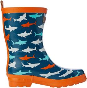 img 4 attached to 🦈 Adorable Hatley Printed Boots Sharks for your Toddler Boys' Shoes - Perfect Style and Comfort