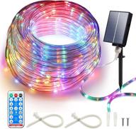 icrgb solar rope lights outdoor with remote: enhance your outdoor space with 72ft 200 led 8 modes fairy lights - waterproof, garden solar lights decorative for patio, pool, wedding, christmas логотип