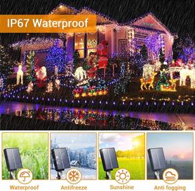 img 1 attached to ICRGB Solar Rope Lights Outdoor with Remote: Enhance Your Outdoor Space with 72FT 200 LED 8 Modes Fairy Lights - Waterproof, Garden Solar Lights Decorative for Patio, Pool, Wedding, Christmas