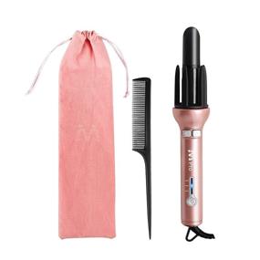 img 4 attached to Hair Curling Wands: Tourmaline Ceramic Instant Heat Curler for Quick and Lasting Wavy Hair