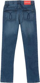 img 2 attached to 👖 Stylish and Comfortable: Calvin Klein Boys' Big Skinny Jeans