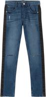 👖 stylish and comfortable: calvin klein boys' big skinny jeans logo