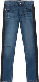 img 3 attached to 👖 Stylish and Comfortable: Calvin Klein Boys' Big Skinny Jeans