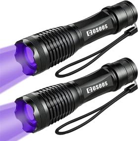 img 4 attached to 🔦 COSOOS 2 Pack UV Flashlight BlackLight: Ultimate Pet Urine Detector with Tactical LED & 395nm Light for Dry Stains, Bed Bugs, Scorpions