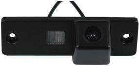 img 4 attached to 🚗 Enhance Your Driving Safety with the CCD Color Car Back Up Rear View Reverse Parking Camera for Toyota 4Runner Land Cruiser Prado