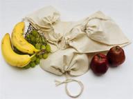 👜 cotton muslin bags 100% organic single drawstring - premium quality eco friendly reusable bags, pack of 100 (4 x 6 inches) logo