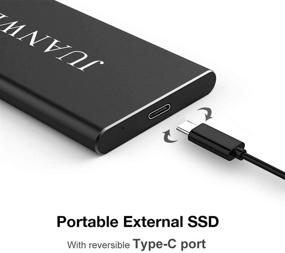 img 3 attached to 💽 JUANWE 1TB Portable SSD USB 3.0 Type-C External Hard Drive, High-Speed Read & Write Up to 550MB/s & 510MB/s, for PC/Laptop/Mac, Black