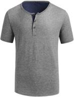 oxnov henleys t shirts buttons athletic men's clothing and shirts logo