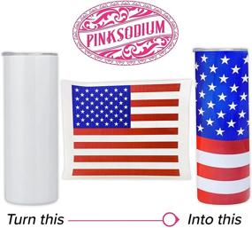 img 2 attached to PINKSODIUM 20oz Blank Sublimation Tumblers: Insulated Stainless Steel Bulk Pack of 4