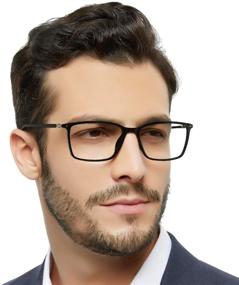 img 1 attached to 👓 MARE AZZURO Stylish Reading Glasses for Men (Black 100) - Available in 0, 1.0, 1.25, 1.5, 1.75, 2.0, 2.25, 2.5, 2.75, 3.0, 3.5, 4.0, 5.0, and 6.0 Power