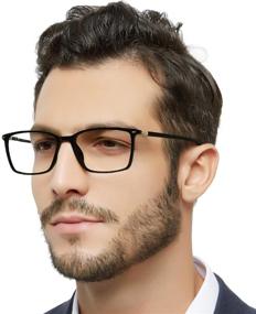 img 3 attached to 👓 MARE AZZURO Stylish Reading Glasses for Men (Black 100) - Available in 0, 1.0, 1.25, 1.5, 1.75, 2.0, 2.25, 2.5, 2.75, 3.0, 3.5, 4.0, 5.0, and 6.0 Power