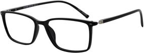 img 4 attached to 👓 MARE AZZURO Stylish Reading Glasses for Men (Black 100) - Available in 0, 1.0, 1.25, 1.5, 1.75, 2.0, 2.25, 2.5, 2.75, 3.0, 3.5, 4.0, 5.0, and 6.0 Power