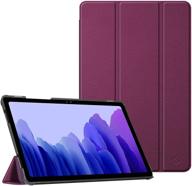 📱 fintie slim case for samsung galaxy tab a7 10.4 inch 2020 model (sm-t500/t505/t507) - ultra lightweight tri-fold stand protective cover with auto wake/sleep - purple logo