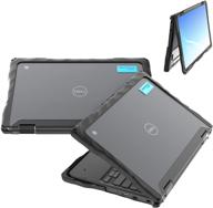 💼 gumdrop cases dell 3100 2-in-1 chromebook droptech case - ultimate protection for your laptop with thick silicone bumper and rigid pc frame - black logo