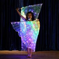 glowing o3 belly dance led isis wings: illuminate your performance with telescopic sticks and light up angel costumes логотип