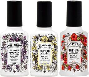 img 4 attached to 🚽 Bestselling Toilet Spray Set - Original Citrus, Lavender Vanilla, and Tropical Hibiscus - 4 oz.