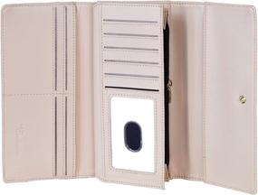 img 1 attached to Travelambo Womens Wallet Leather Blocking Women's Handbags & Wallets