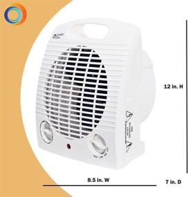 img 2 attached to 🔥 Efficient and Portable 1500W Comfort Zone CZ35 Heater: Adjustable Thermostat, White