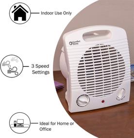 img 3 attached to 🔥 Efficient and Portable 1500W Comfort Zone CZ35 Heater: Adjustable Thermostat, White