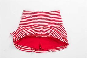 img 1 attached to UNACOO 2 Packs - Stylish 100% Cotton Tiered Ruffle Skirts for Girls