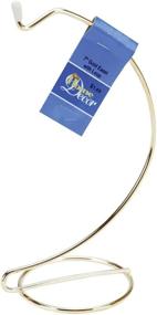 img 1 attached to 🎨 7 Inch Gold Metal Easel with Loop - Ornament Stand for Displaying Decorative Pieces