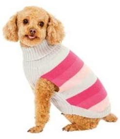 img 2 attached to 🐶 Pink Striped Fashion Pet Dog Sweater - The Best Choice