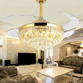 img 2 attached to Lighting Groups Retractable Diningroom Chandelier Lighting & Ceiling Fans and Ceiling Fans & Accessories