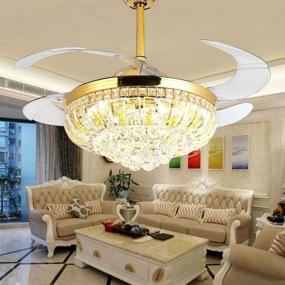 img 1 attached to Lighting Groups Retractable Diningroom Chandelier Lighting & Ceiling Fans and Ceiling Fans & Accessories