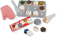 🍪 melissa & doug slice wooden cookie set: fun and educational playtime delight logo