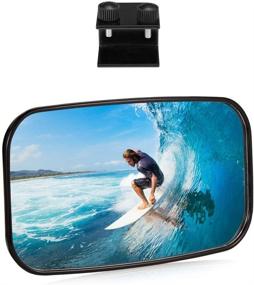 img 4 attached to kemimoto 4x8 Marine Mirror: Universal Rear View Boat Mirrors for Ski Boats, Pontoon Boats, Watercrafts - Ideal for Water Sports & Surfing with 0.6-0.98 Windshield Frames!