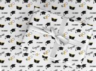 graduation vintage style gift wrapping paper sheet – 30 inches x 84 inches logo