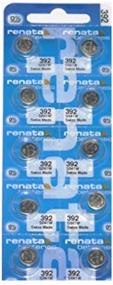 img 1 attached to ⌚️ Renata Swiss Made 392 / SR41W Silver Oxide 1.55V Watch Battery (Pack of 10)