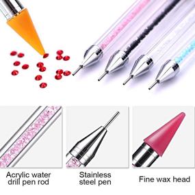 img 3 attached to 💎 Набор карандашей для подбора страз Eyxformula Rhinestone Picker Dotting - двусторонний восковой карандаш для подбора камней для DIY нейл-арт и бриллиантовой живописи