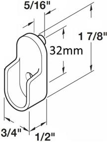 img 1 attached to Desunia опоры для овальной штанги в шкафу - 4 штуки с задними 5 мм пинами - 15 мм х 30 мм - хромированная полированная поверхность: Усовершенствуйте организацию вашего шкафа