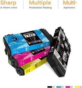 img 3 attached to E-Z Ink (TM) Remanufactured Ink Cartridge Replacement for Epson 812XL 812 🖨 T812XL T812 - Compatible with Workforce Pro WF-7820 WF-7840 & EC-C7000 Printers (4 Pack)