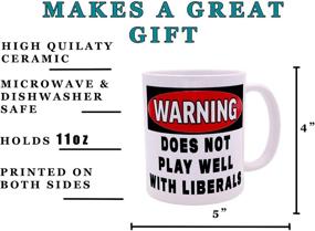 img 2 attached to Humorous Coffee Mug: Not Compatible with Liberals - A Novelty Cup ideal for Republicans & Conservatives, Perfect GOP Gift Idea