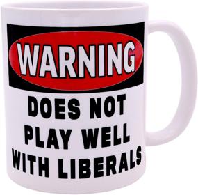 img 3 attached to Humorous Coffee Mug: Not Compatible with Liberals - A Novelty Cup ideal for Republicans & Conservatives, Perfect GOP Gift Idea