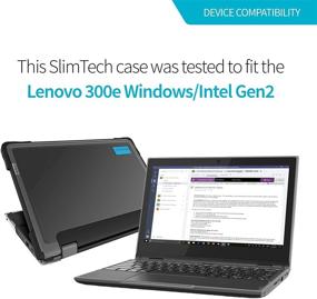 img 4 attached to 📚 Gumdrop SlimTech Case: Lenovo 300e 11.6" Chromebook 2nd GEN Intel Laptop - Perfect Protection for Students, Education, Kids, School - Slim, Lightweight, and Durable!