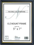 🖼️ black plastic face ez mount document frame, 5x7 inches логотип