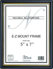 img 2 attached to 🖼️ Black Plastic Face EZ Mount Document Frame, 5x7 inches