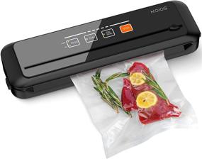 img 4 attached to 🔒 KOIOS Food Saver Vacuum Sealer Machine - 86Kpa, Dry & Moist Food Modes, Automatic with Built-in Cutter, External Vacuum Function, LED Indicator Lights - Black