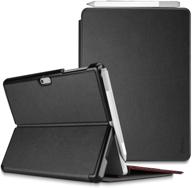 📱 procase protective case for surface go 2 2020 / surface go 2018 with built-in pen holder - slim, light, and smart cover stand - compatible with surface type cover - black logo