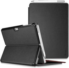 img 4 attached to 📱 Procase Protective Case for Surface Go 2 2020 / Surface Go 2018 with Built-in Pen Holder - Slim, Light, and Smart Cover Stand - Compatible with Surface Type Cover - Black